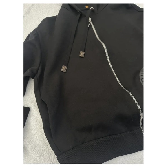 LOUIS VUITTON/ (Louis Vuitton) zip hoodie black Size:S - Picture 4 of 4